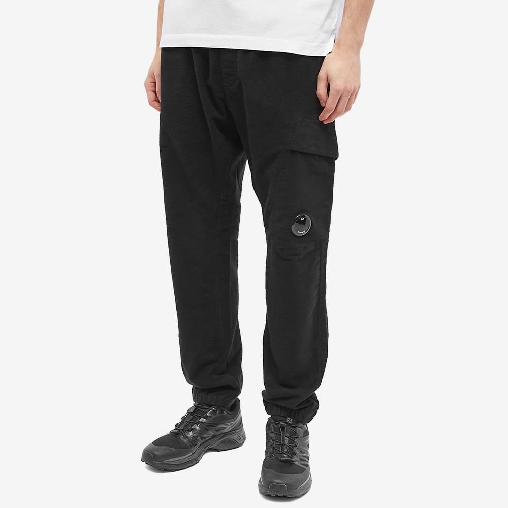 C.P. Company Men's Moleskin Cargo Pant in Black C.P. Company