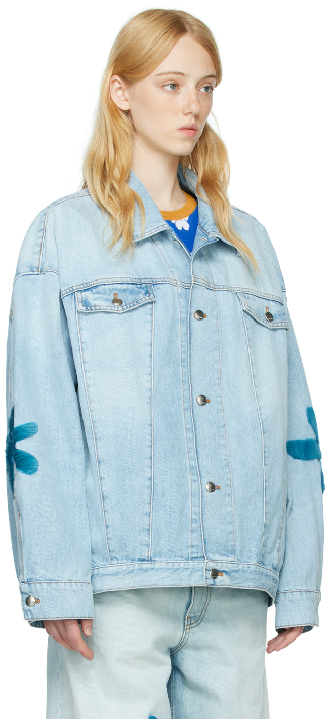 Marni Blue Daisy Denim Jacket Marni