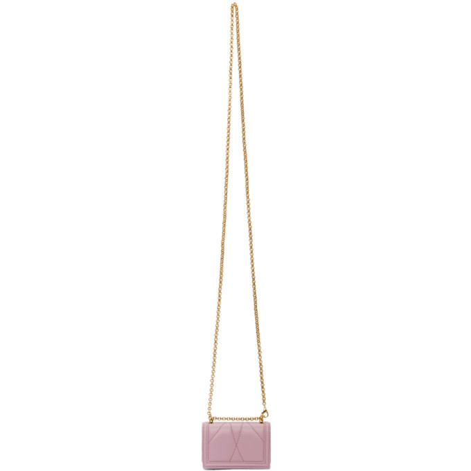 Dolce and Gabbana Pink Mini Devotion Crossbody Bag Dolce & Gabbana