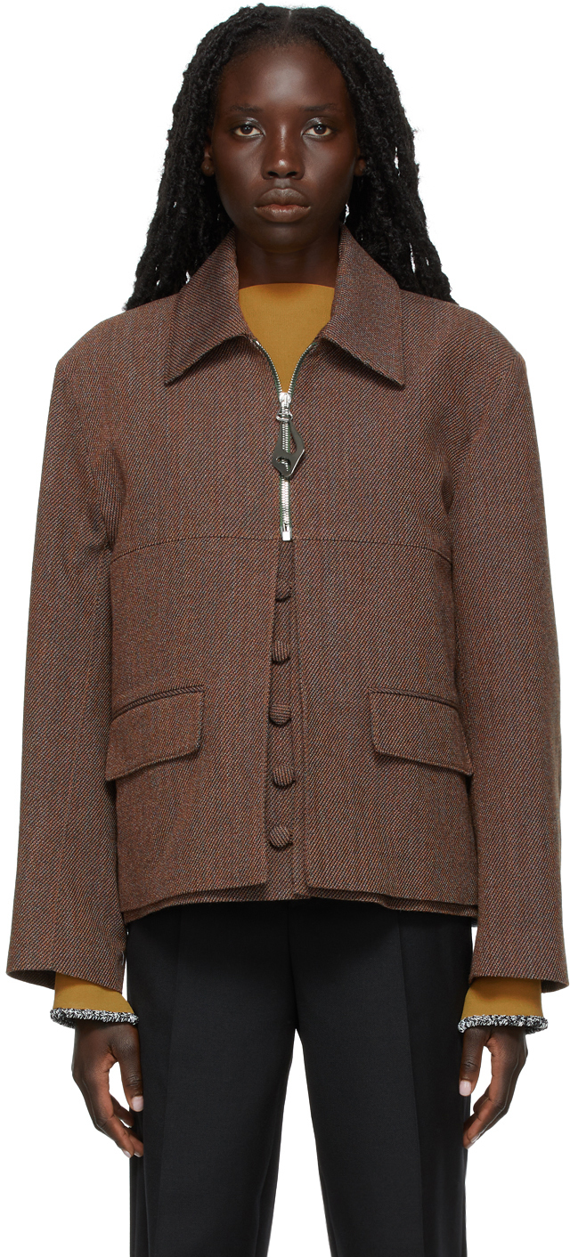 Namacheko “owa jacket”wool belted jacket