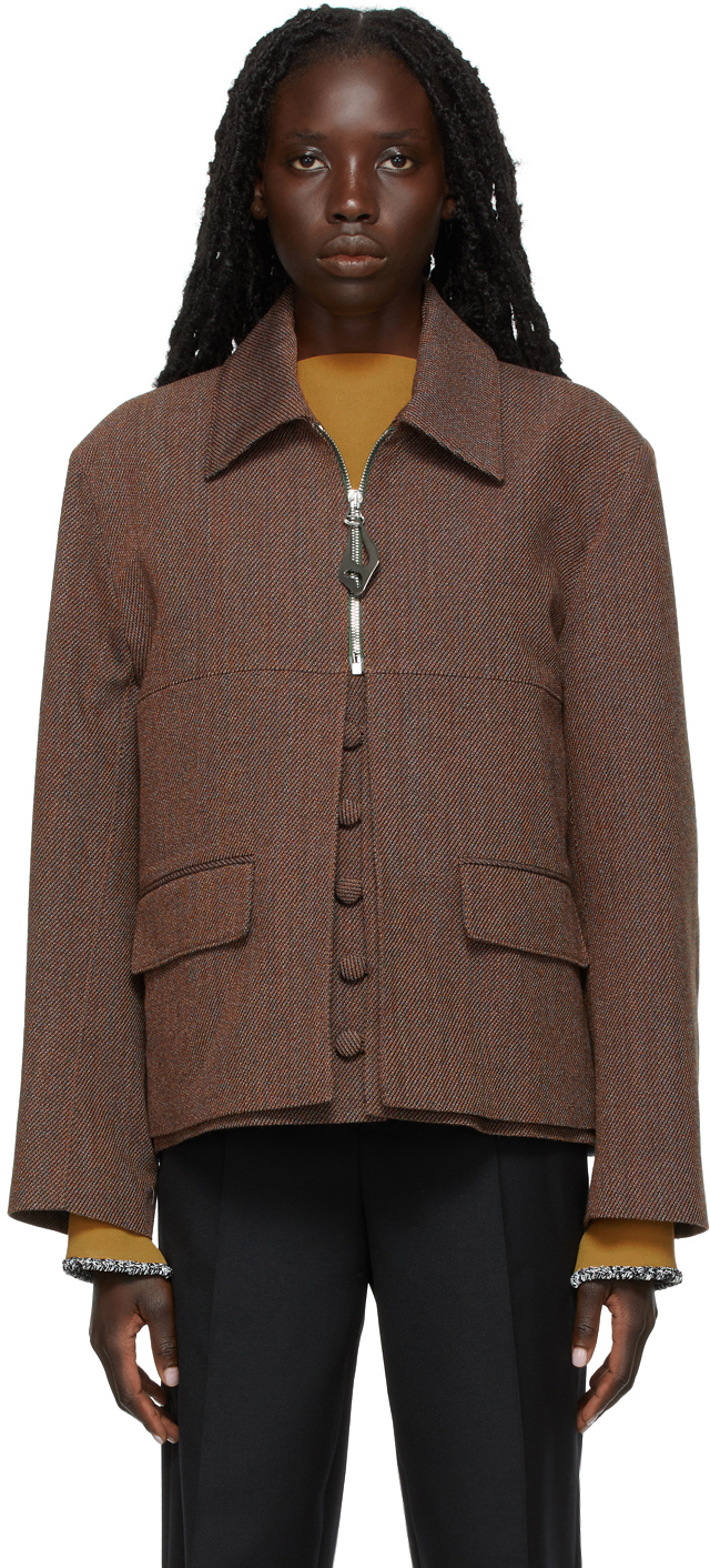 Namacheko “owa jacket”wool belted jacket-