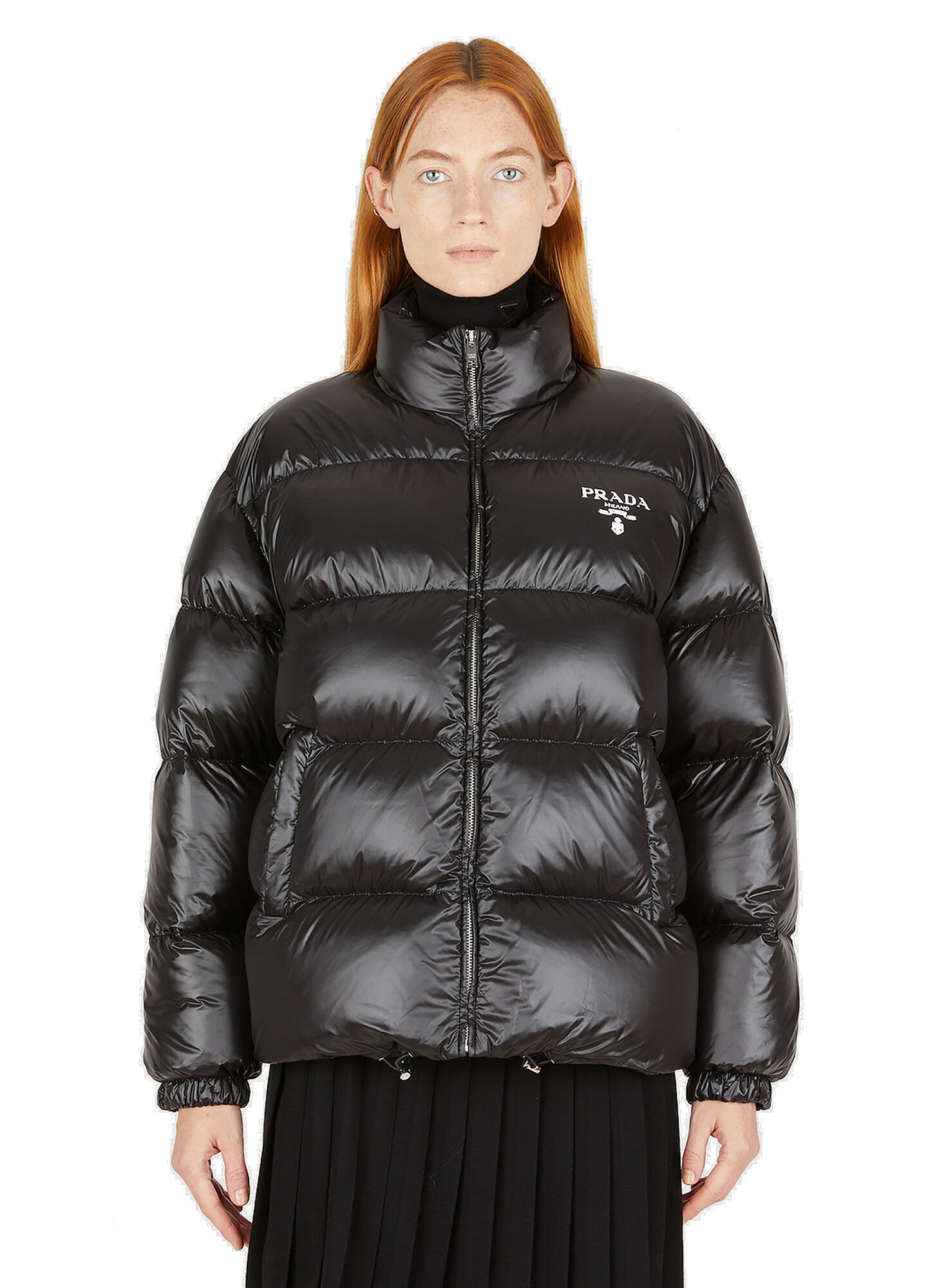 Photo: Re-Nylon Quilted Jacket in Black