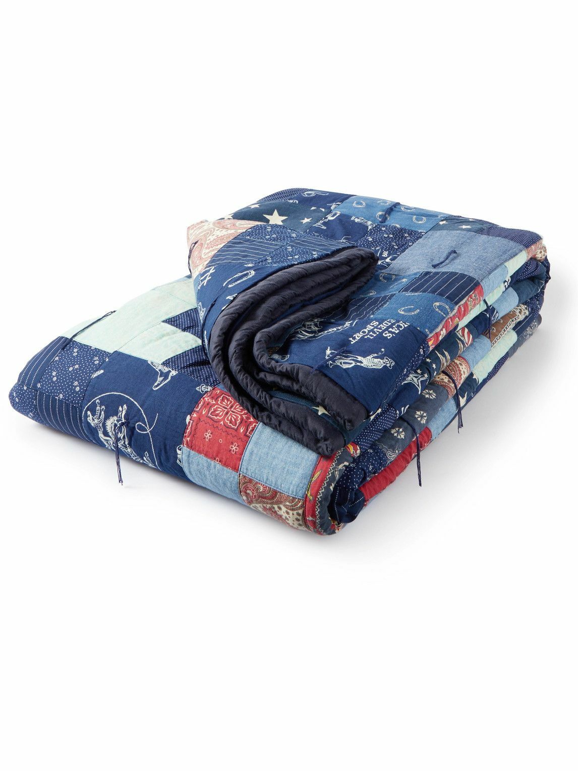 RRL Patchwork Quilted Cotton Blanket RRL