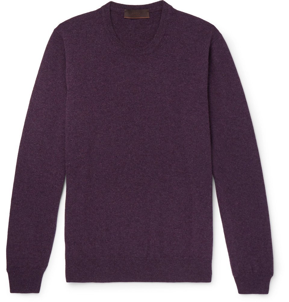 mens purple cashmere sweater