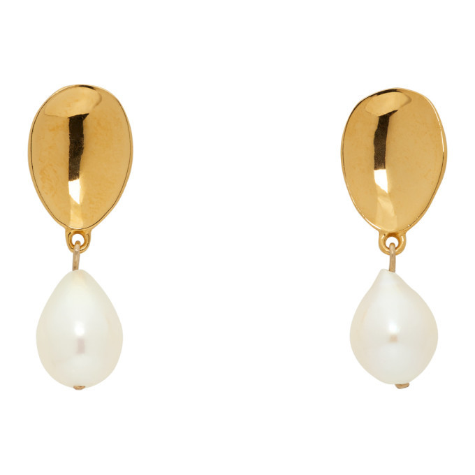 Sophie Buhai Gold Pearl Everyday Drop Earrings Sophie Buhai