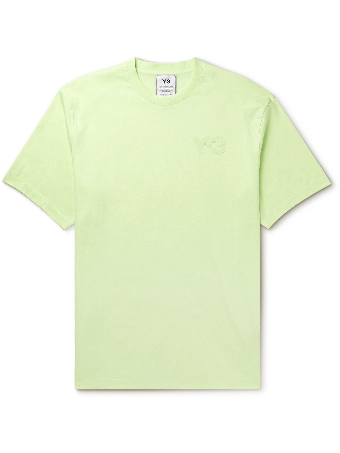 Y-3 - Logo-Print Cotton-Jersey T-Shirt - Green Y-3