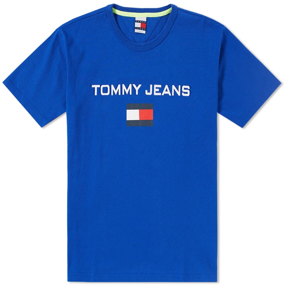 Tommy Jeans 5.0 90s Logo Tee Blue Tommy 