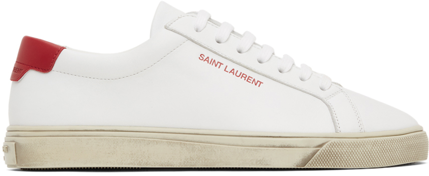 Saint Laurent White Red Andy Sneakers Saint Laurent