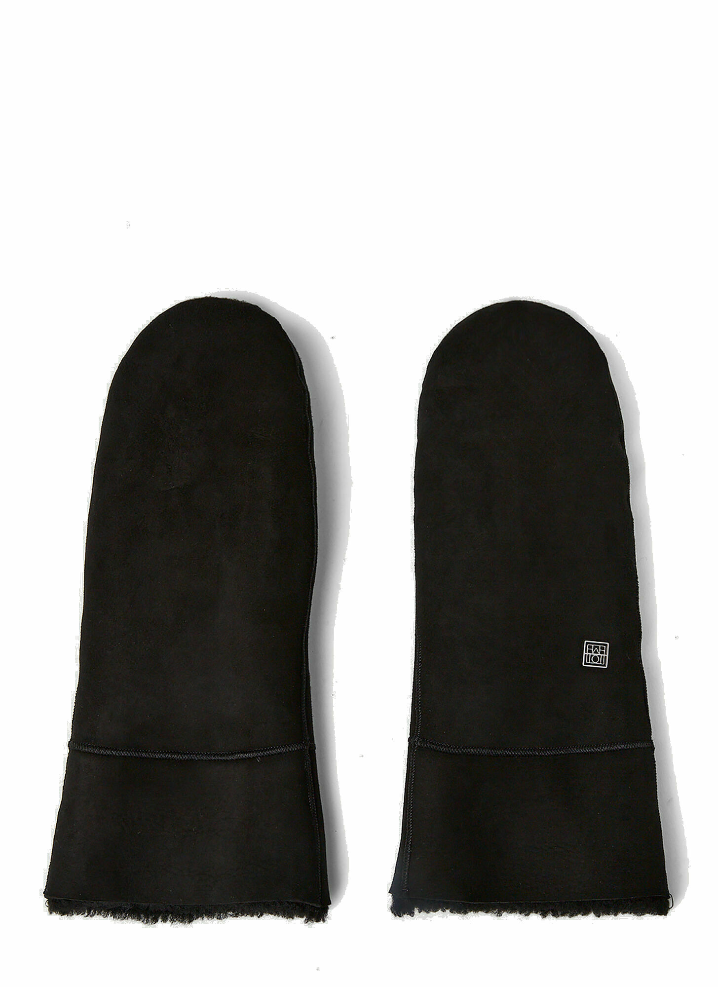 Photo: Logo Patch Mittens in Black