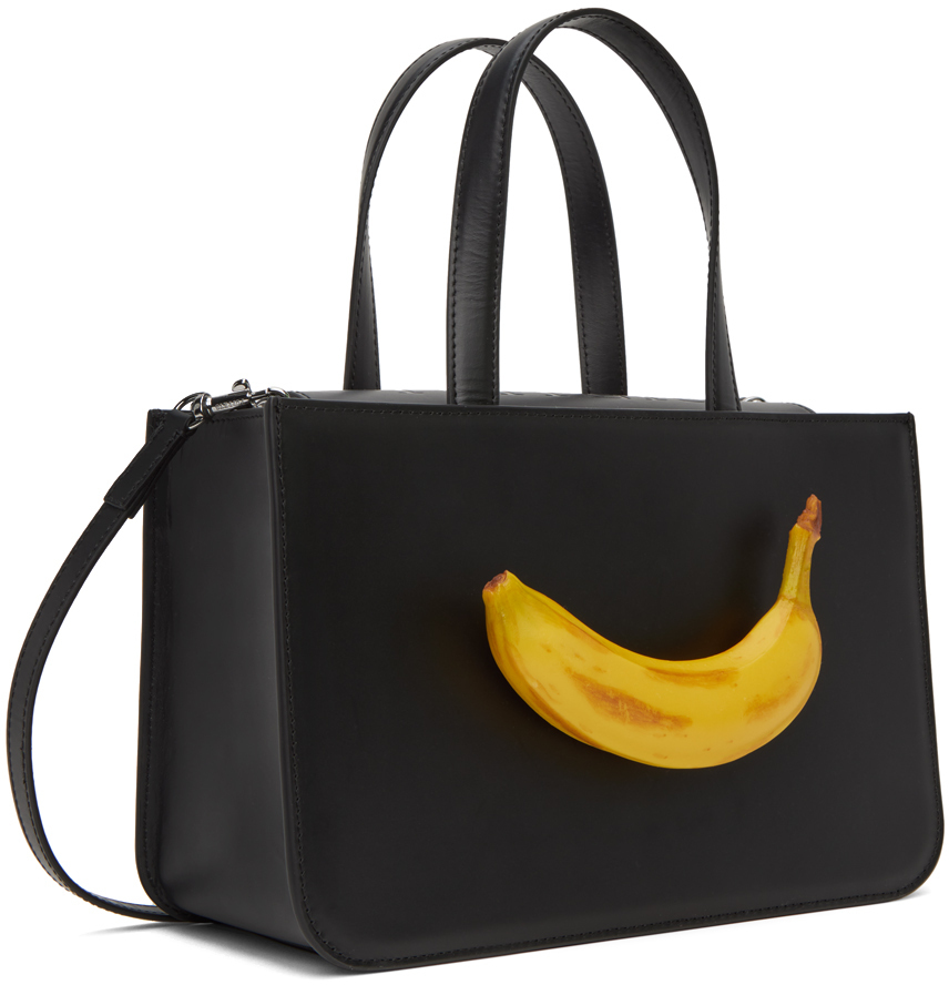 Puppets and Puppets Black Banana Bag