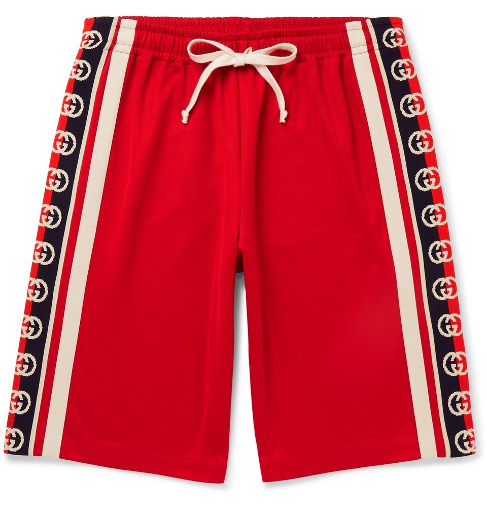 red gucci shorts