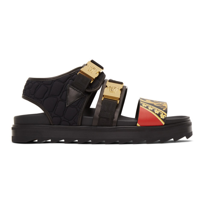 versace buckle sandals