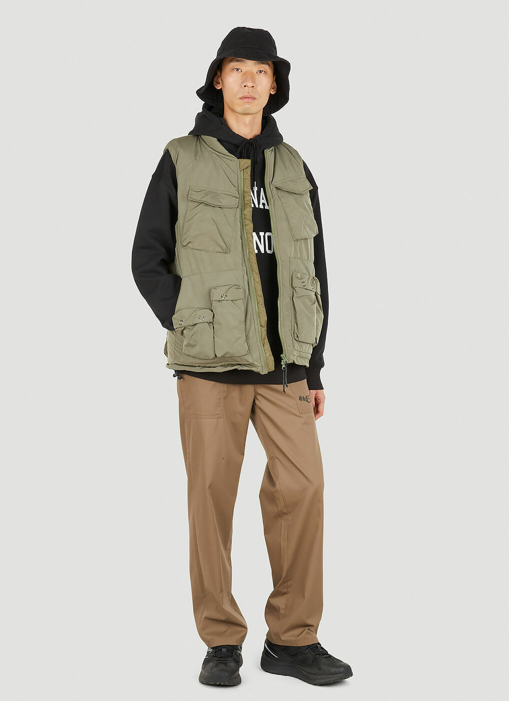 Utility Vest II Sleeveless Jacket in Green Liberaiders