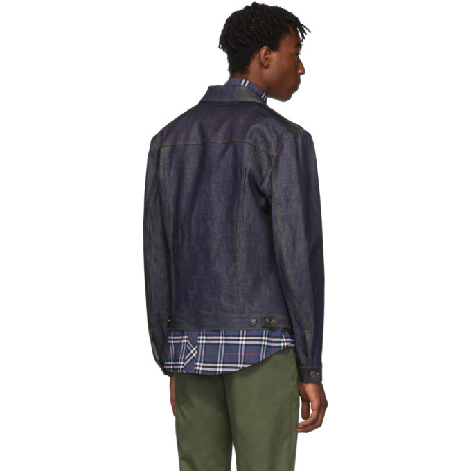 Burberry Blue Denim Spencer Jacket Burberry