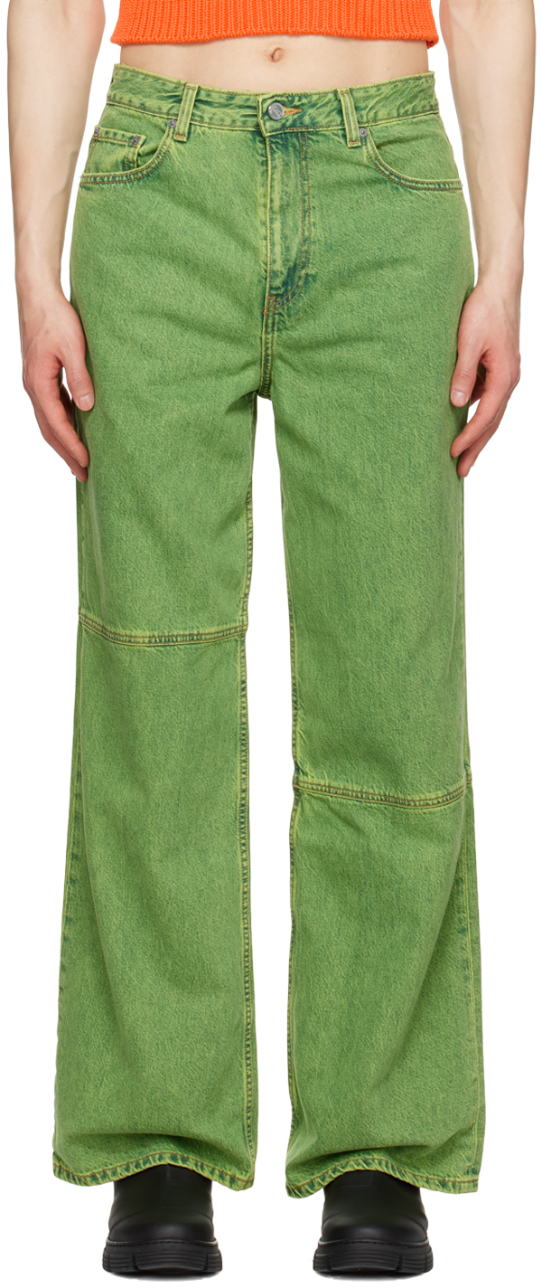 GANNI Green Magny Jeans GANNI