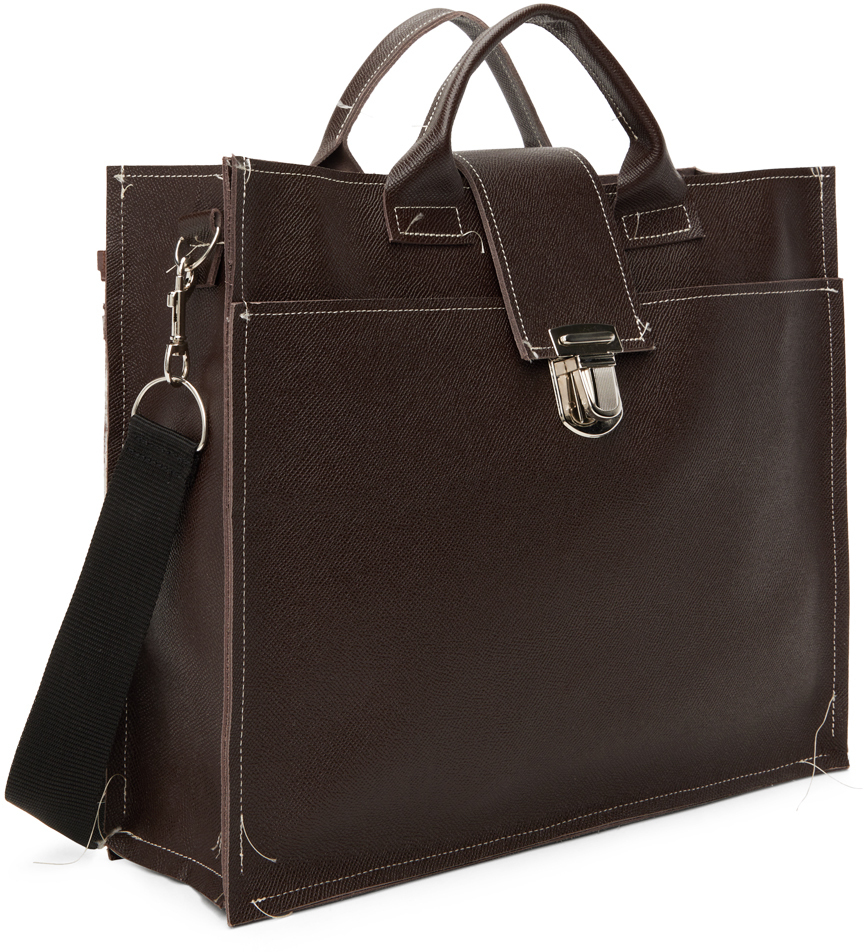 Camiel Fortgens Brown Laptop Tote Camiel Fortgens