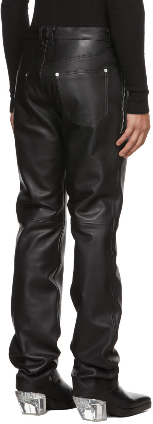 Johnlawrencesullivan Black Leather Chap Trousers Johnlawrencesullivan