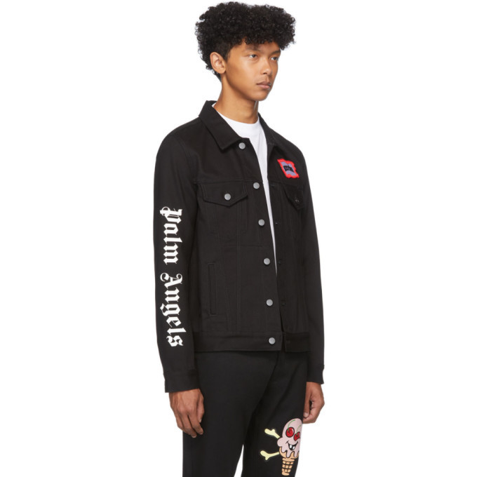 Palm Angels Black Denim Ice Cream 