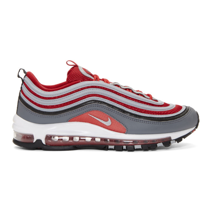 Nike Red And Grey Air Max 97 Sneakers Nike