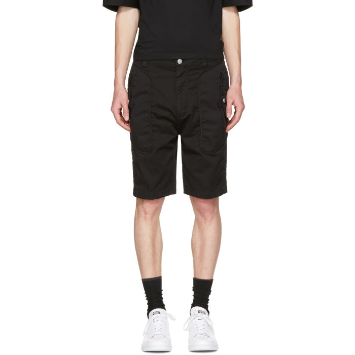 Helmut Lang Black Utility Shorts Helmut 