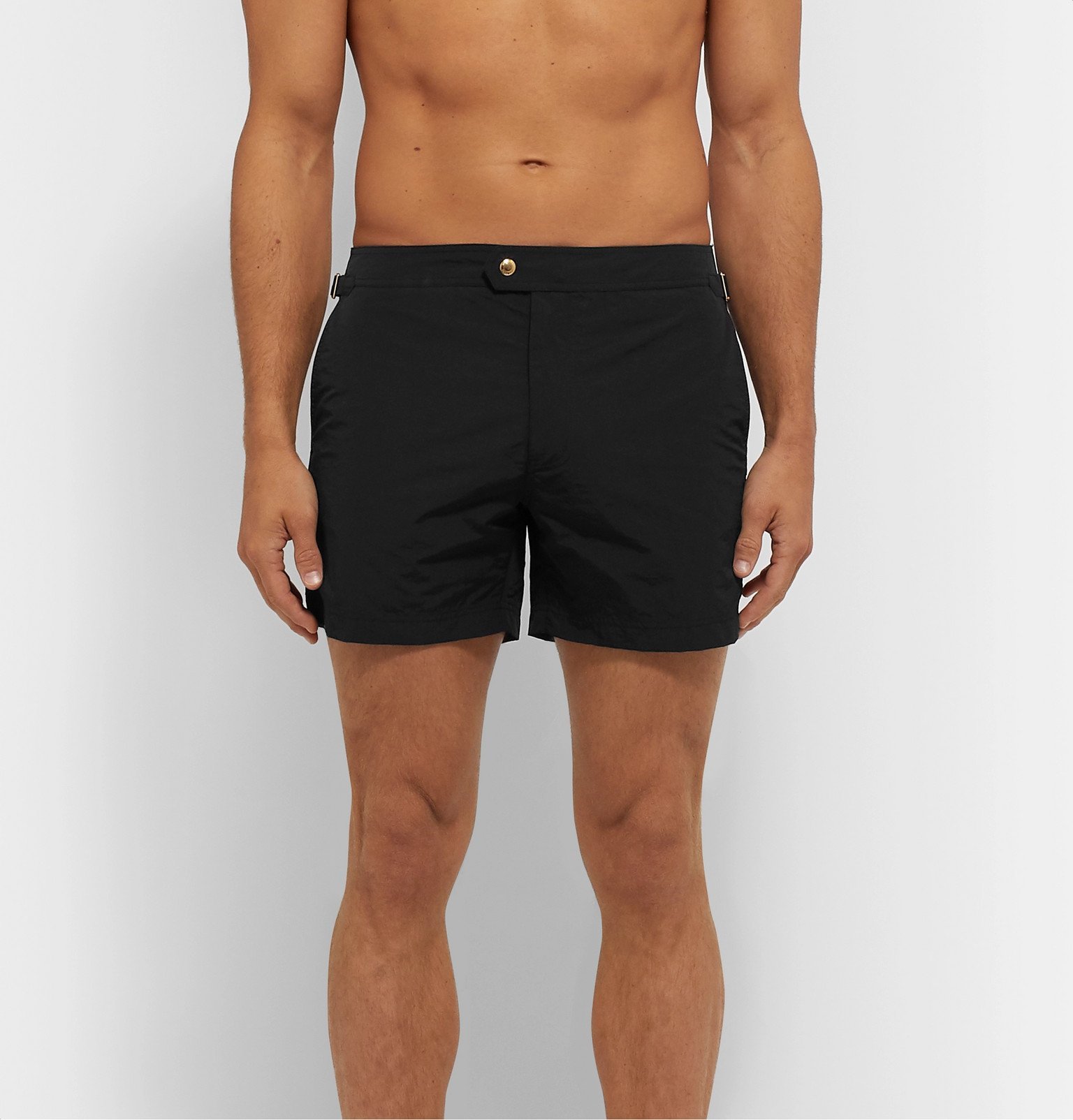 TOM FORD - Slim-Fit Short-Length Swim Shorts - Black TOM FORD