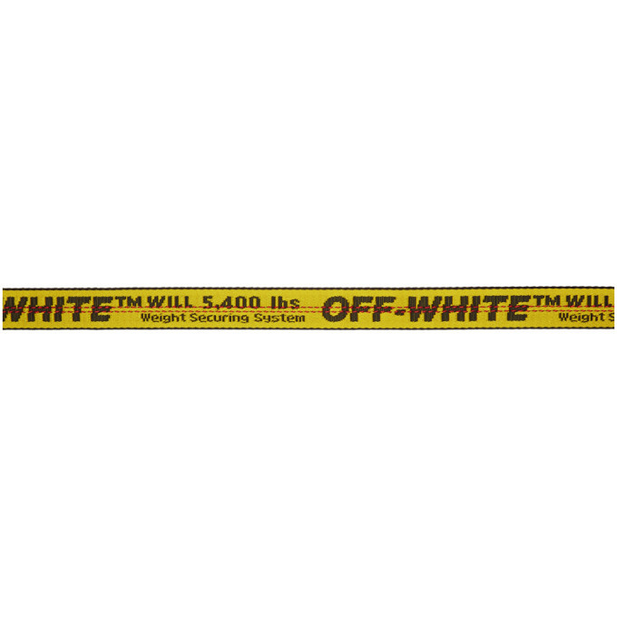 Off-White Yellow Mini Industrial Belt Off-White