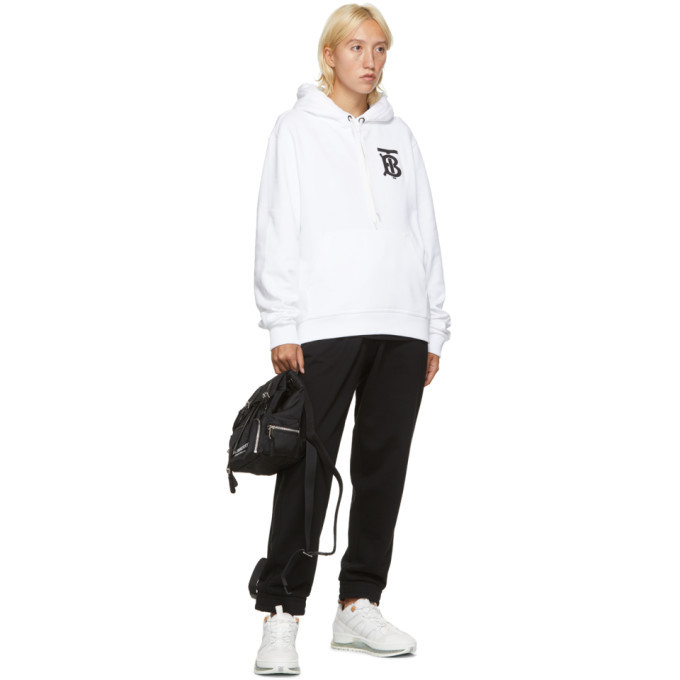 Burberry White Landon Hoodie Burberry