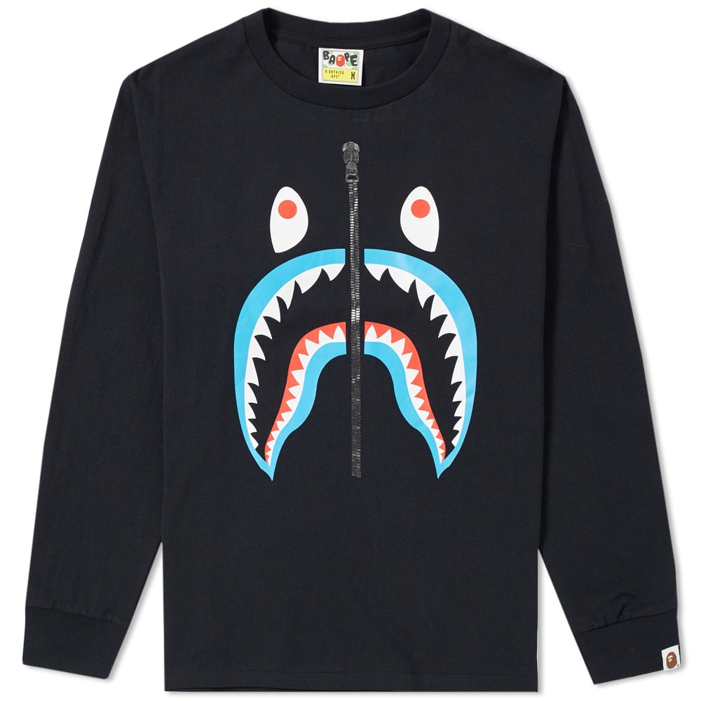 bape long sleeve shark