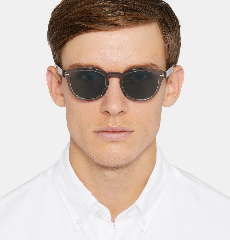 Oliver Peoples - Sheldrake D-Frame Acetate Sunglasses - Men - Gray Oliver  Peoples