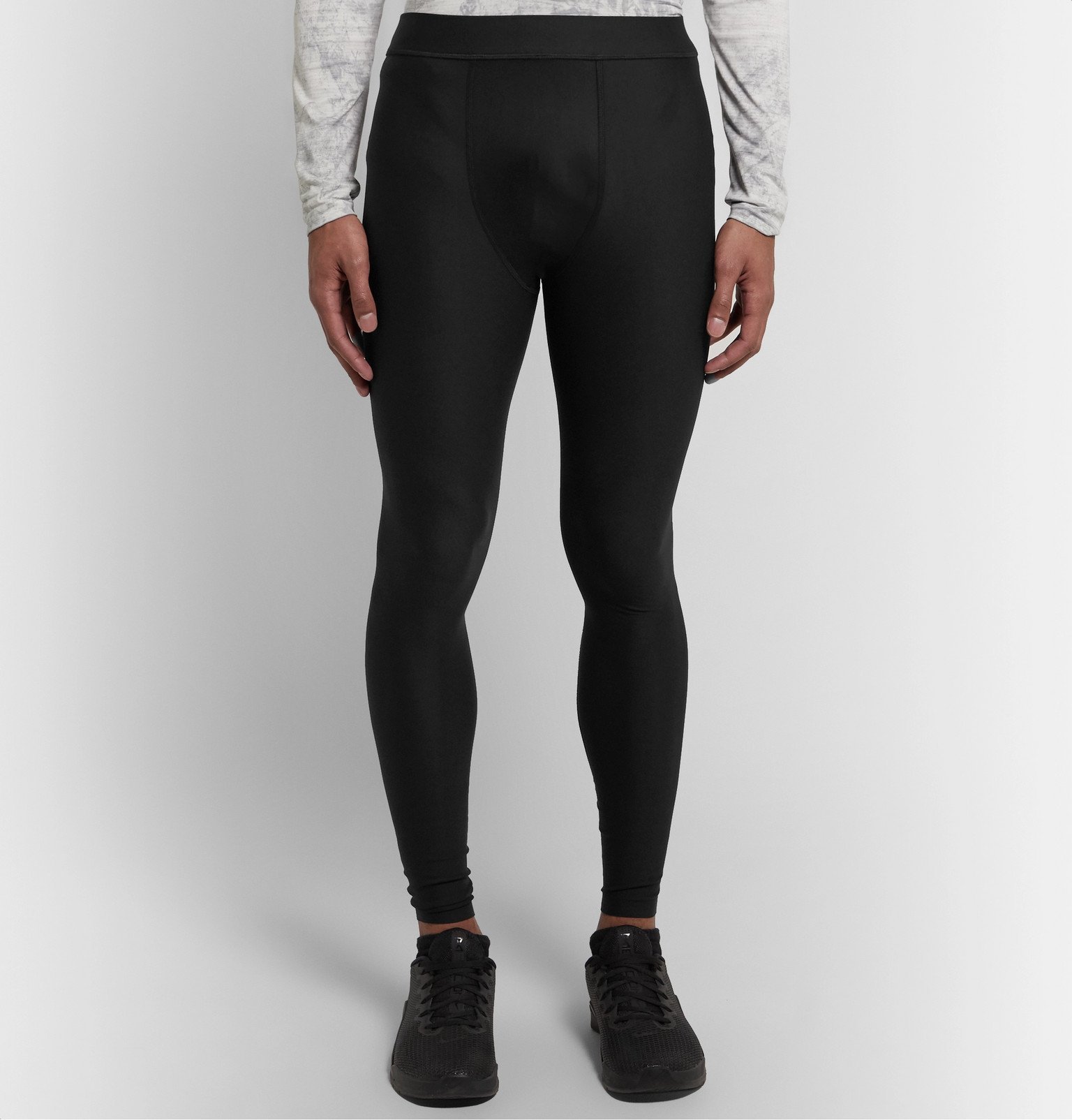 Lululemon - Zoned In Mesh-Panelled SenseKnit Tights - Black Lululemon