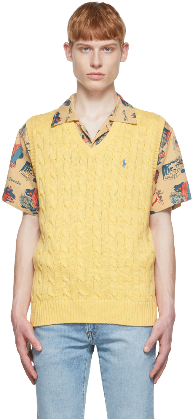 Polo Ralph Lauren Yellow Cotton Vest