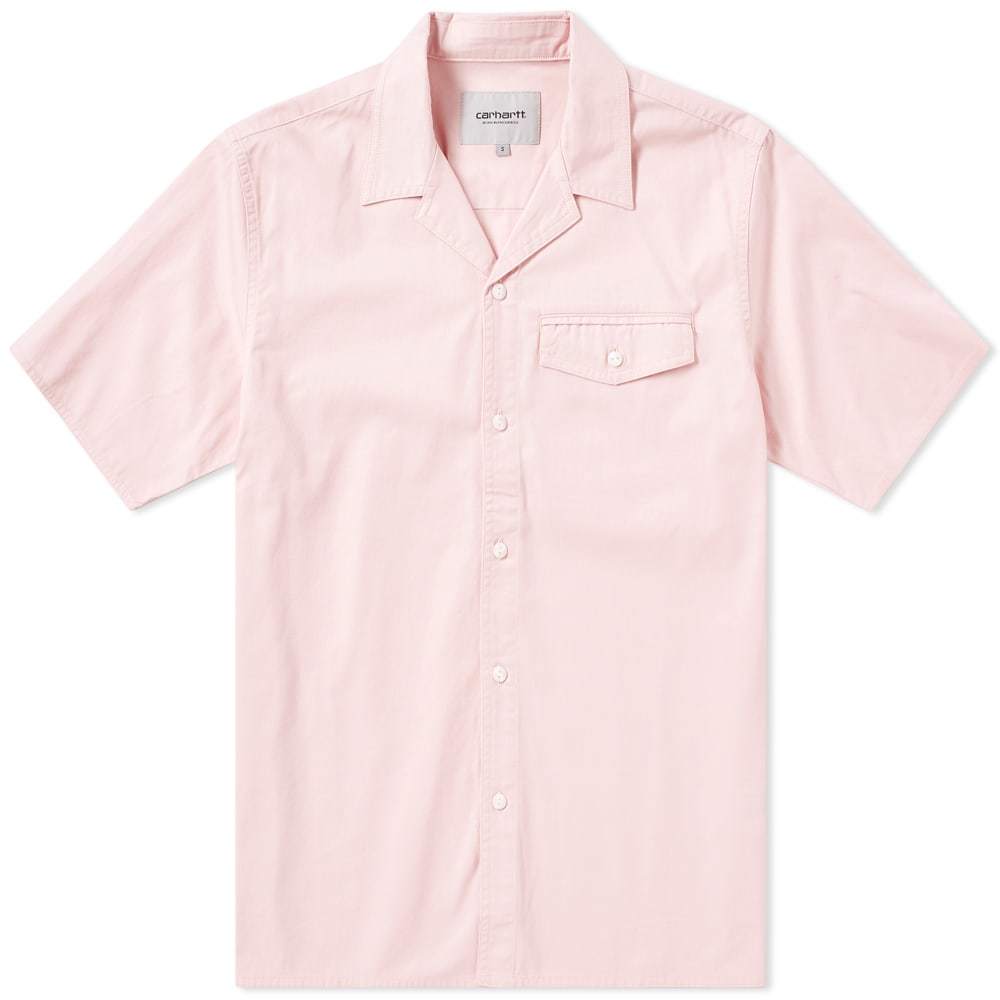 Carhartt Short Sleeve Clover Shirt Pink Carhartt WIP