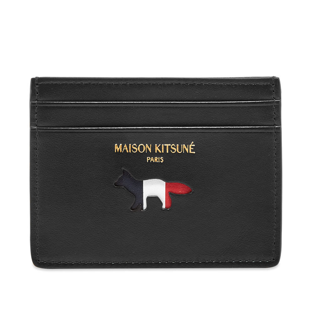 Maison Kitsuné Tricolor Leather Card Holder Maison Kitsune
