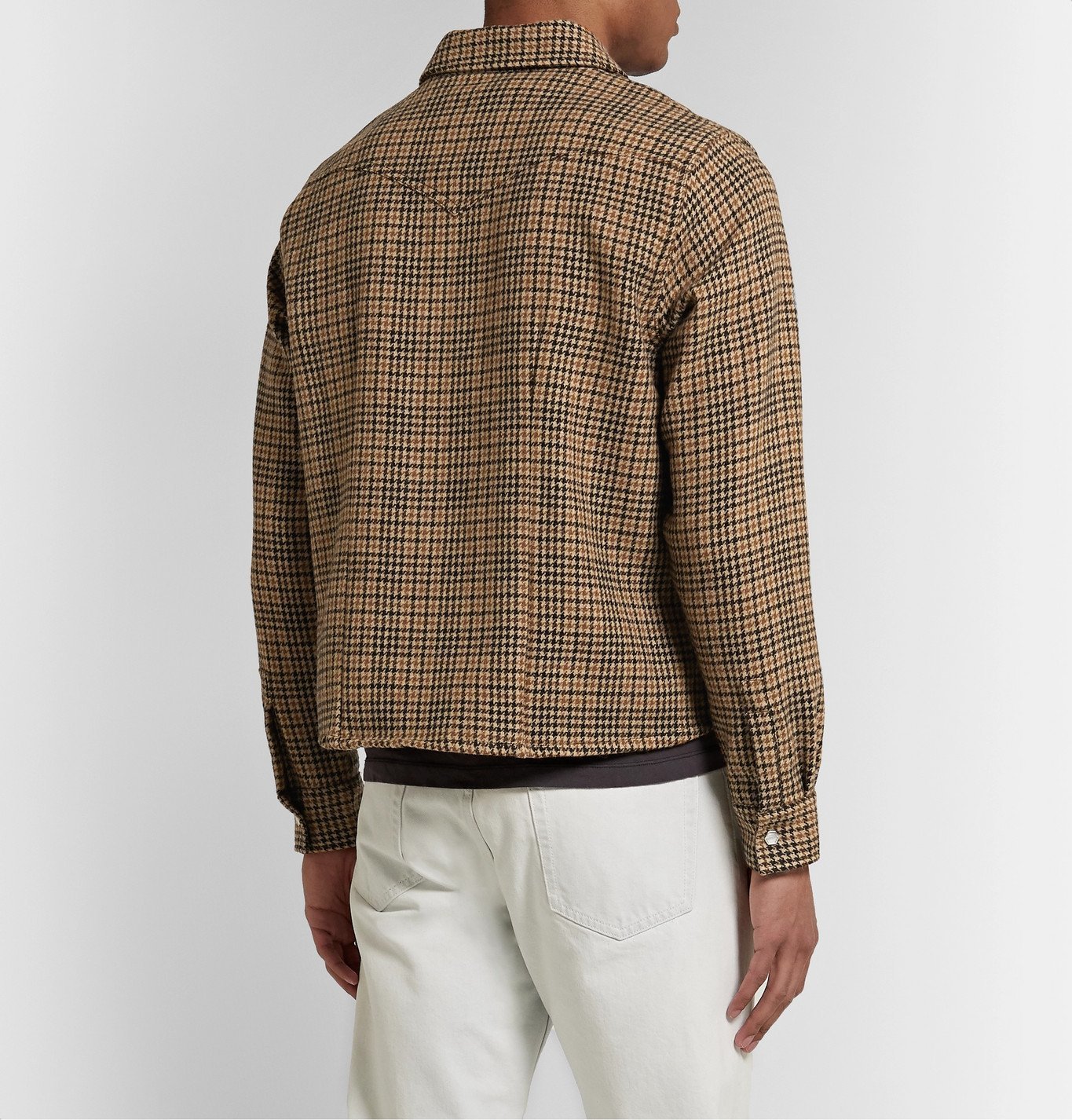 Our Legacy - Shrunken Frontier Houndstooth Virgin Wool Shirt