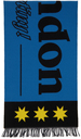 Burberry Blue Jacquard Logo Scarf