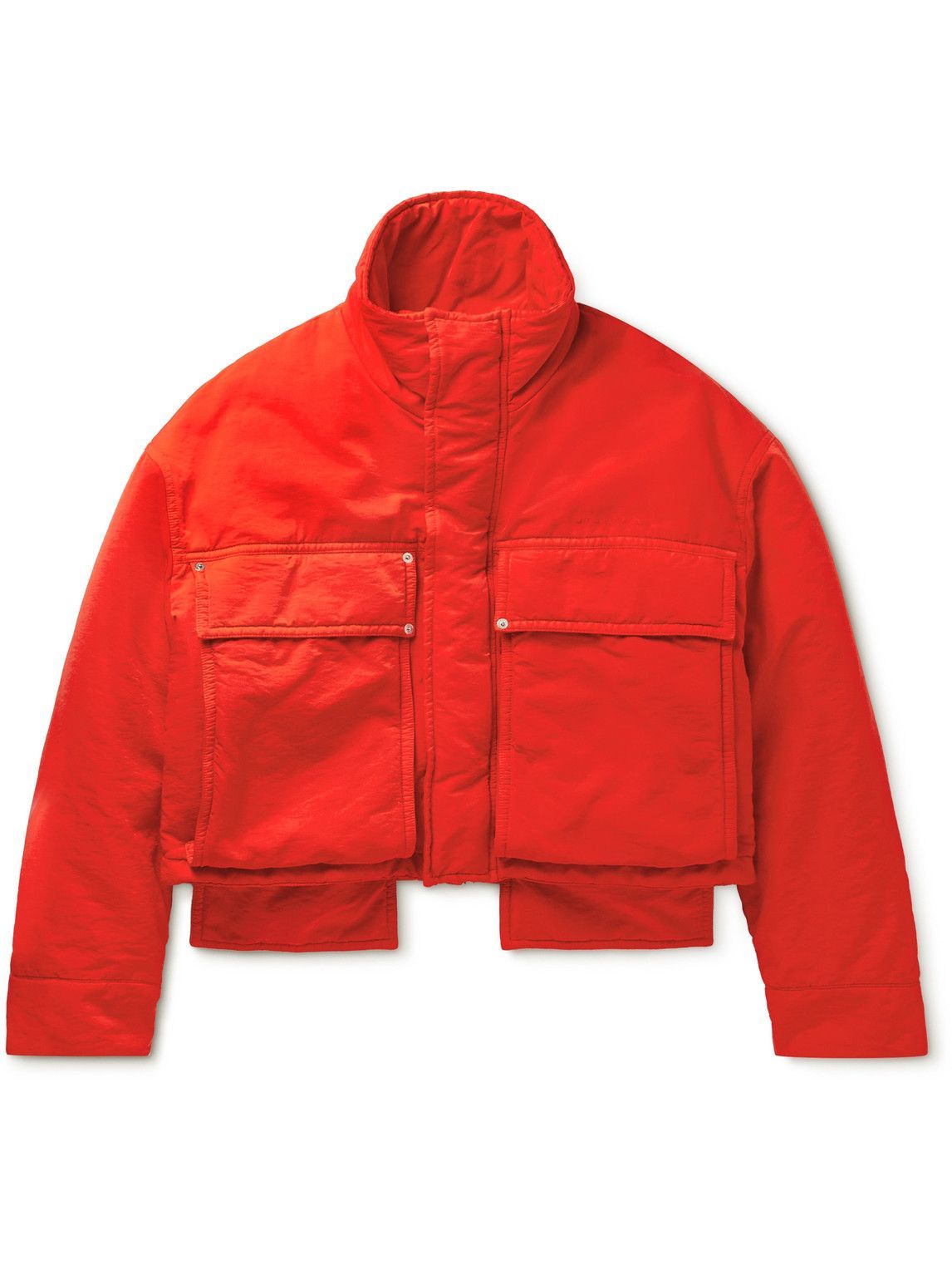 Photo: 1017 ALYX 9SM - Logo-Embroidered Padded Shell Bomber Jacket - Red