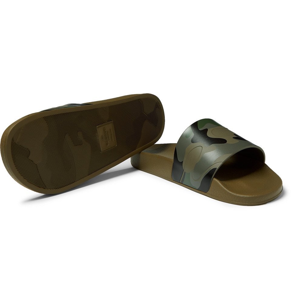 valentino camo slides mens