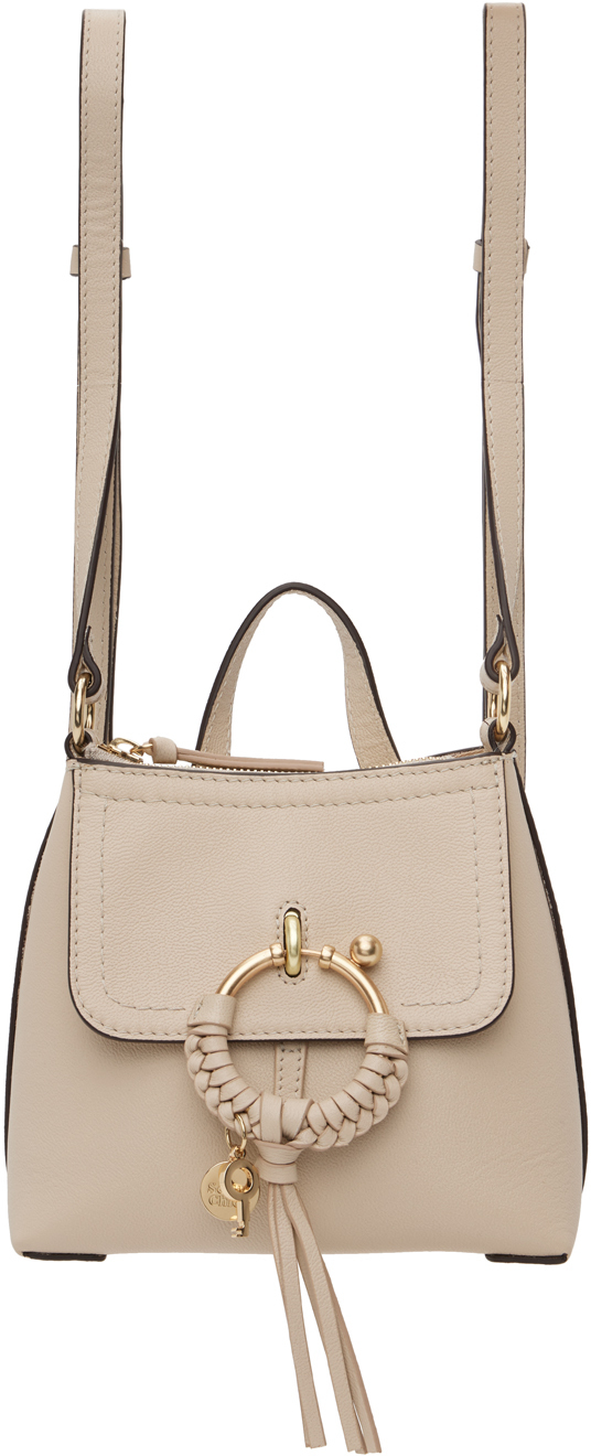 See by Chloé Beige Small Joan Backpack See by Chloe