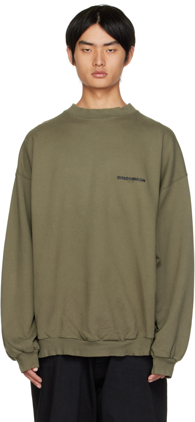 Balenciaga Khaki Oversized Strike 1917 Sweatshirt Balenciaga