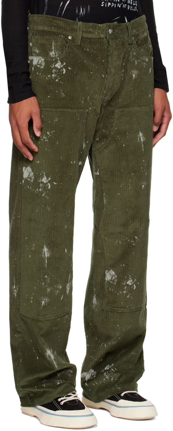MISBHV Green Stained Trousers MISBHV