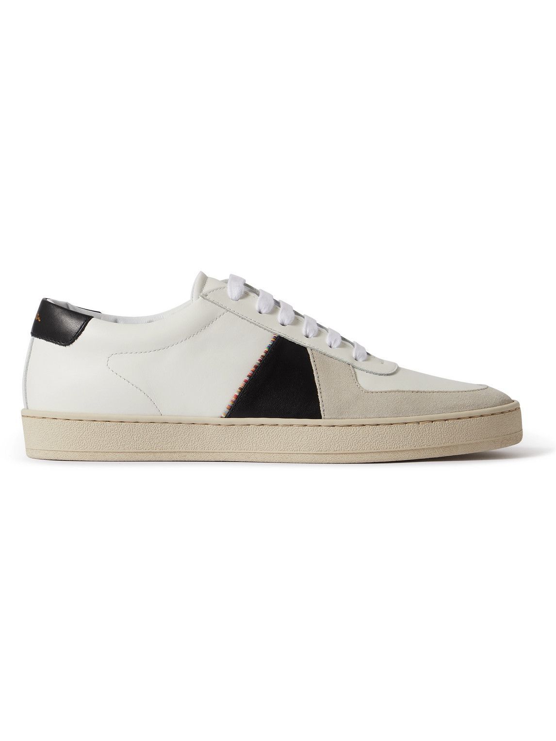 Paul Smith - Harkin Suede-Trimmed Leather Sneakers - White Paul Smith