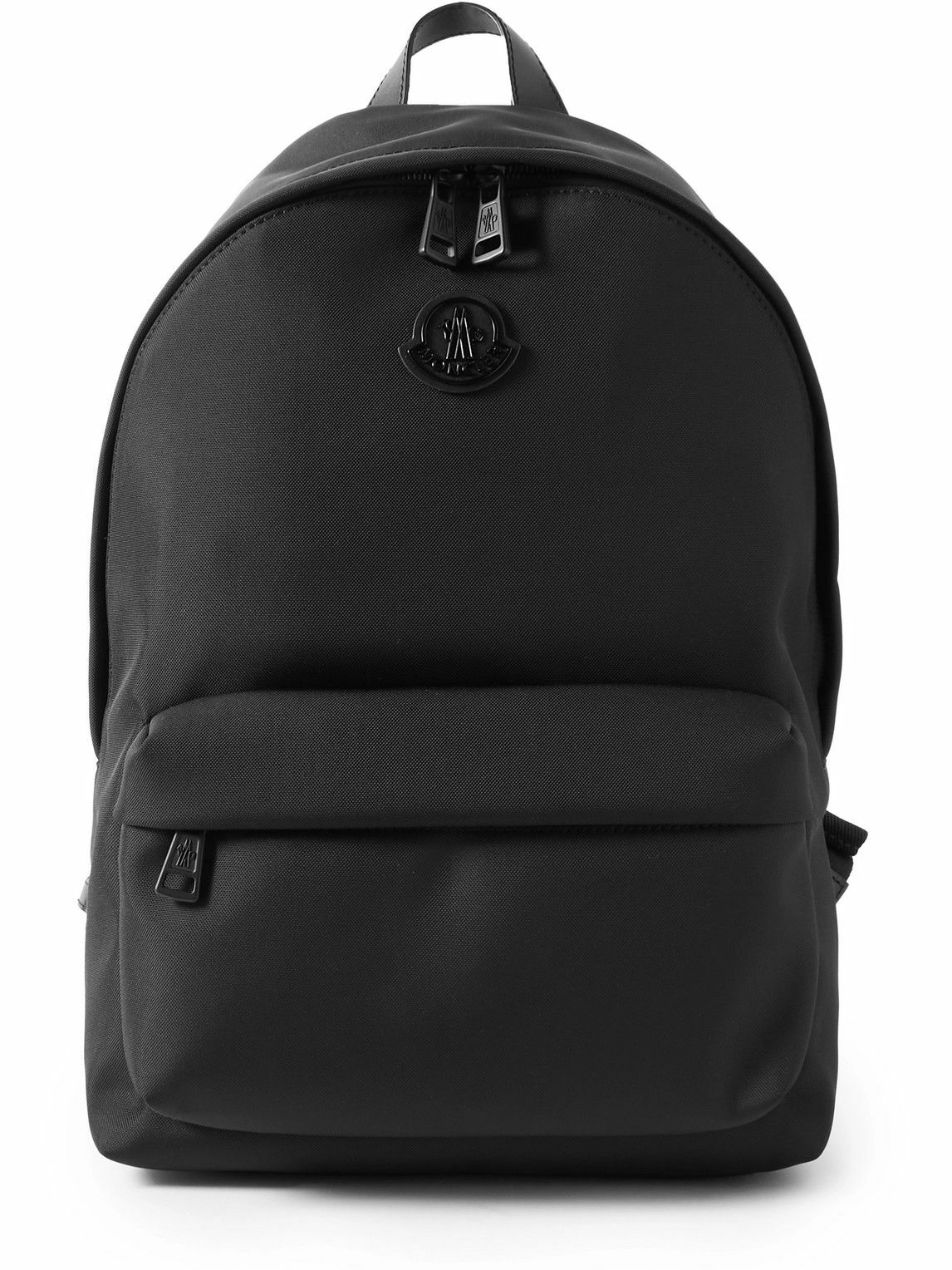 Moncler - Logo-Appliquéd Leather-Trimmed Shell Backpack Moncler