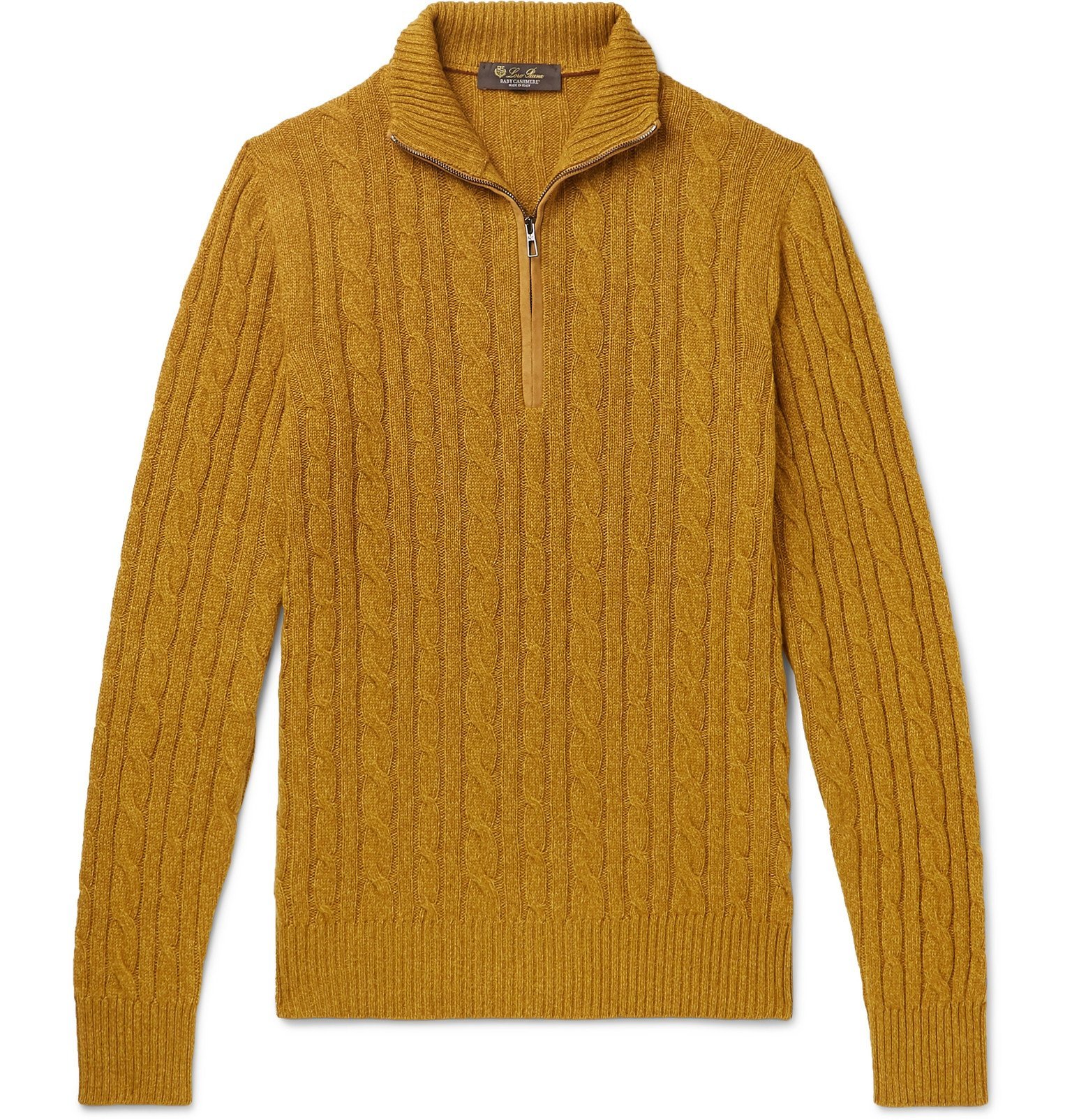 yellow zip up sweater