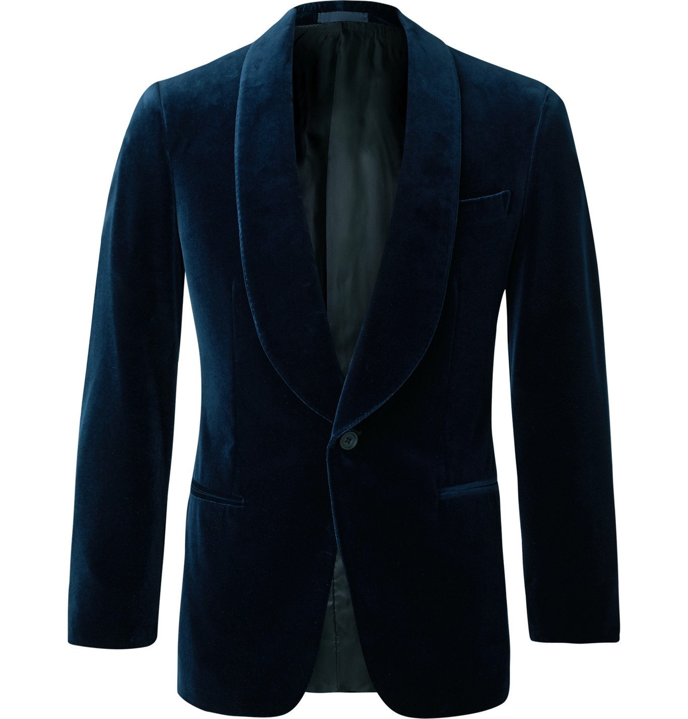 Kingsman - Slim-Fit Cotton-Velvet Tuxedo Jacket - Blue Kingsman