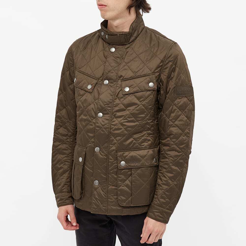 Barbour Men's International Ariel Quilt Jacket in Olive Barbour