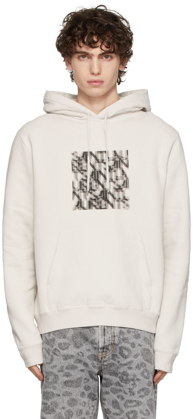 saint laurent script hoodie