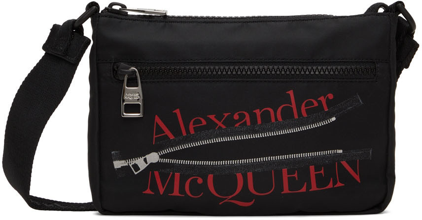 Alexander McQueen Black Phone Messenger Bag Alexander McQueen