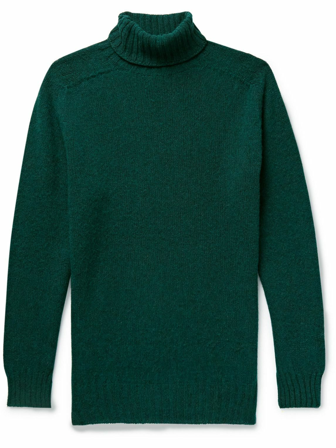 Photo: Howlin' - Sylvester Slim-Fit Wool Rollneck Sweater - Green