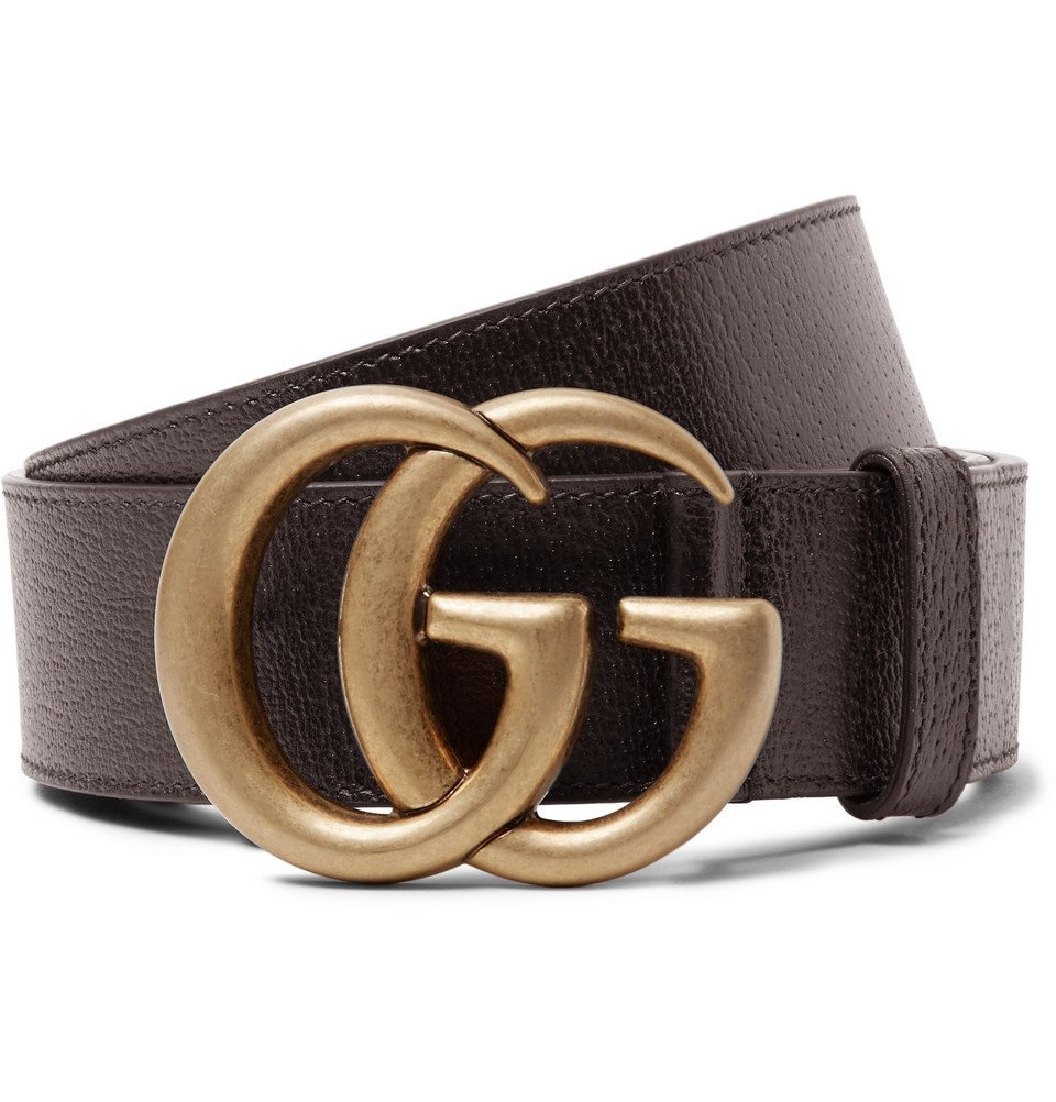 4cm Dark-Brown Full-Grain Leather Belt 