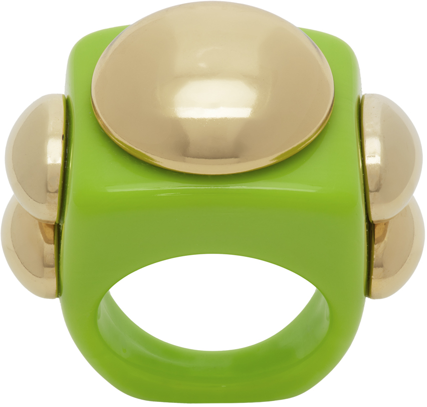 La Manso Green Alien & Trapper Ring La Manso